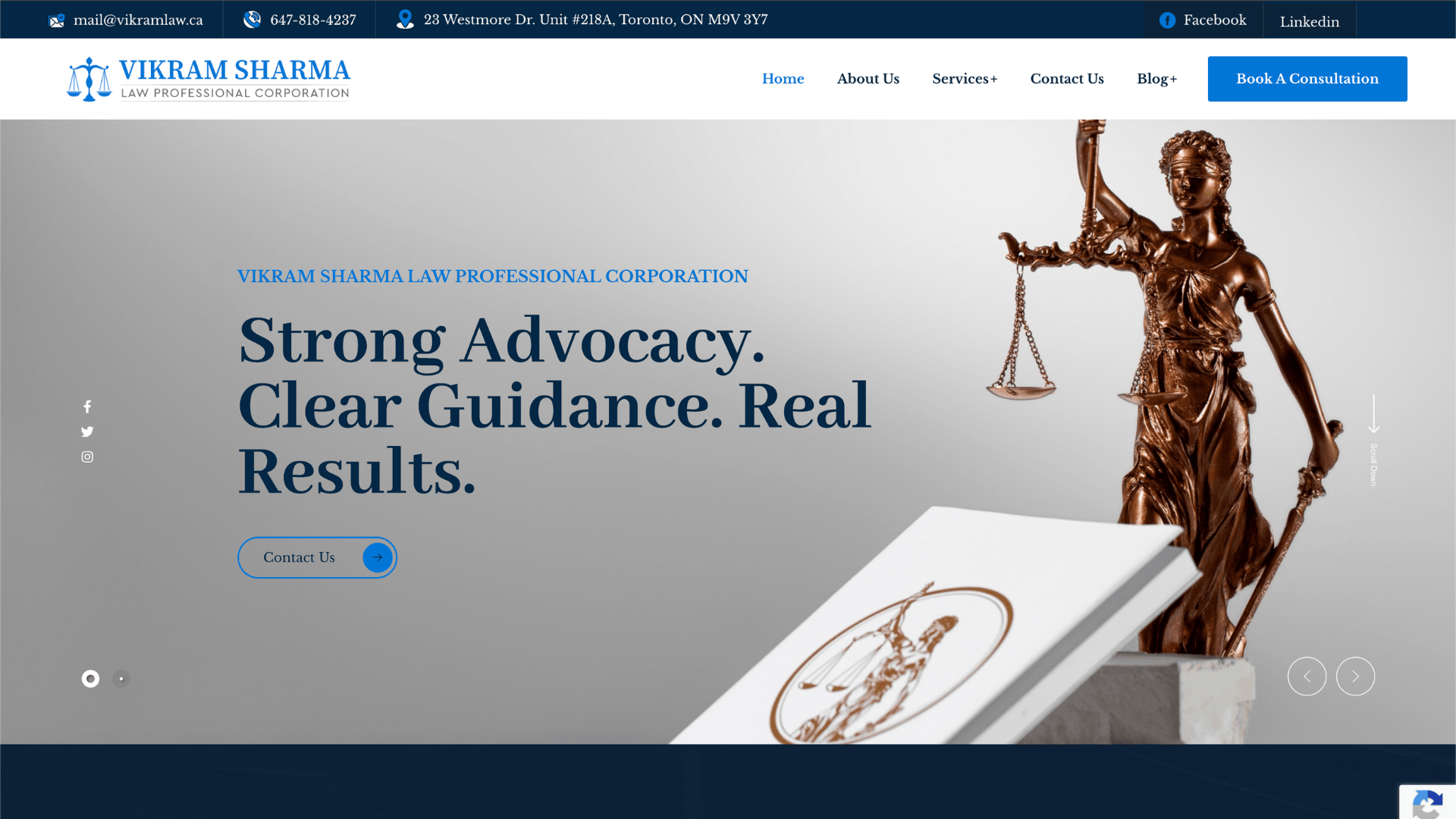 Growing Vikram Law's client base through AI-powered local SEO strategy